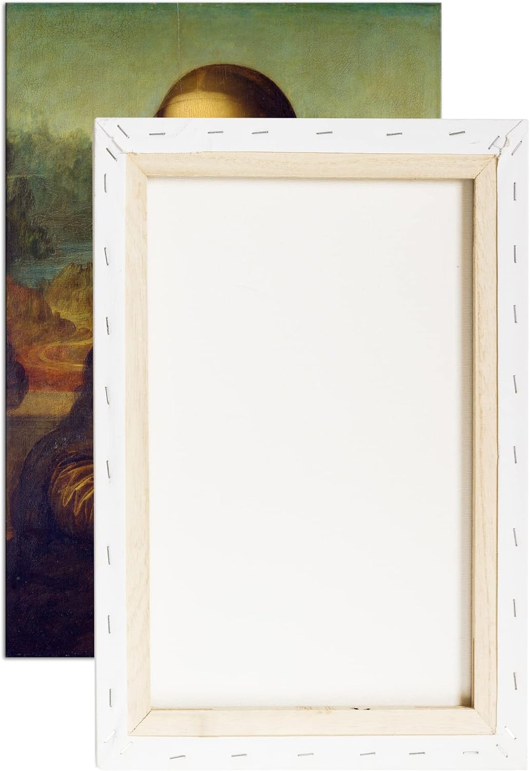 deyoli Die Mona Lisa von Leonardo Da Vinci Format:75x50 cm als Leinwandbild, Motiv fertig gerahmt au