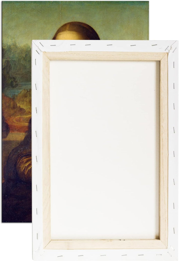 deyoli Die Mona Lisa von Leonardo Da Vinci Format:75x50 cm als Leinwandbild, Motiv fertig gerahmt au