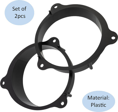 AERZETIX - C11571-2er-Satz Lautsprecheradapter/-Halter Ø165 mm - einbauseite: vordertür - kompatibel