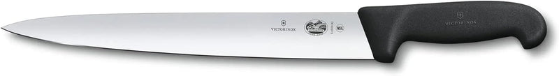 Victorinox, coltello da salsiccia Fibrox da 30 cm in acciaio inox, con manico antiscivolo, lavabile