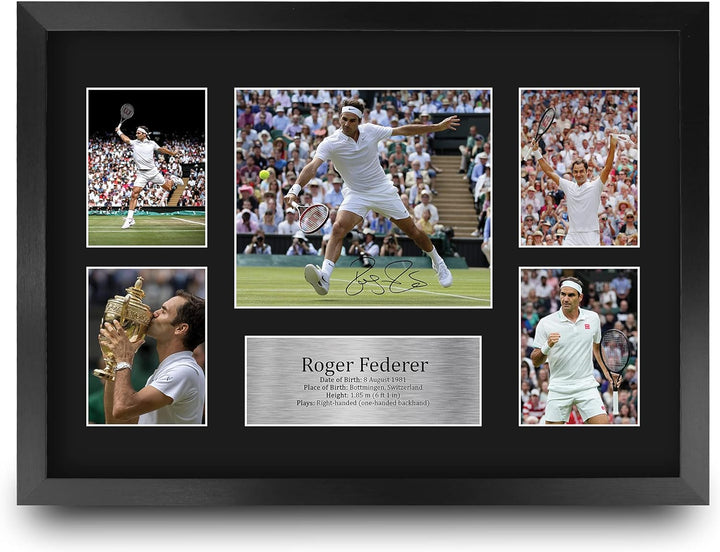 HWC Trading FR A3 Roger Federer Tennis Geschenke Gedruckt Signiert Autogramm Bild Für Erinnerungsstü