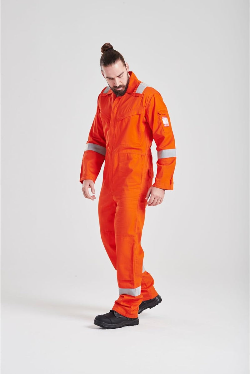 Portwest FR21 Leichter Anti-Statik Flammenresistenter Overall Orange XS, Orange XS