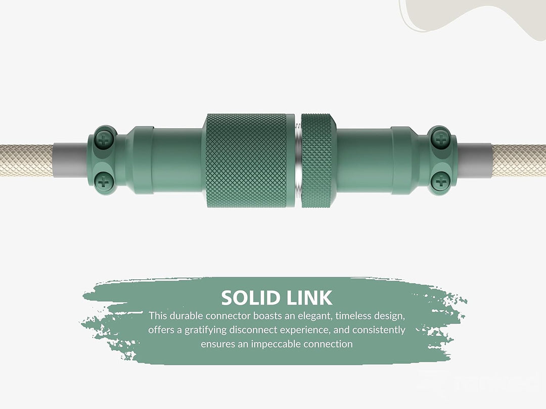 Ranked Coiled Cable | Handgefertigtes Double-Sleeved Geflochtenes Kabel | USB Typ C auf A | 5-Pin Av