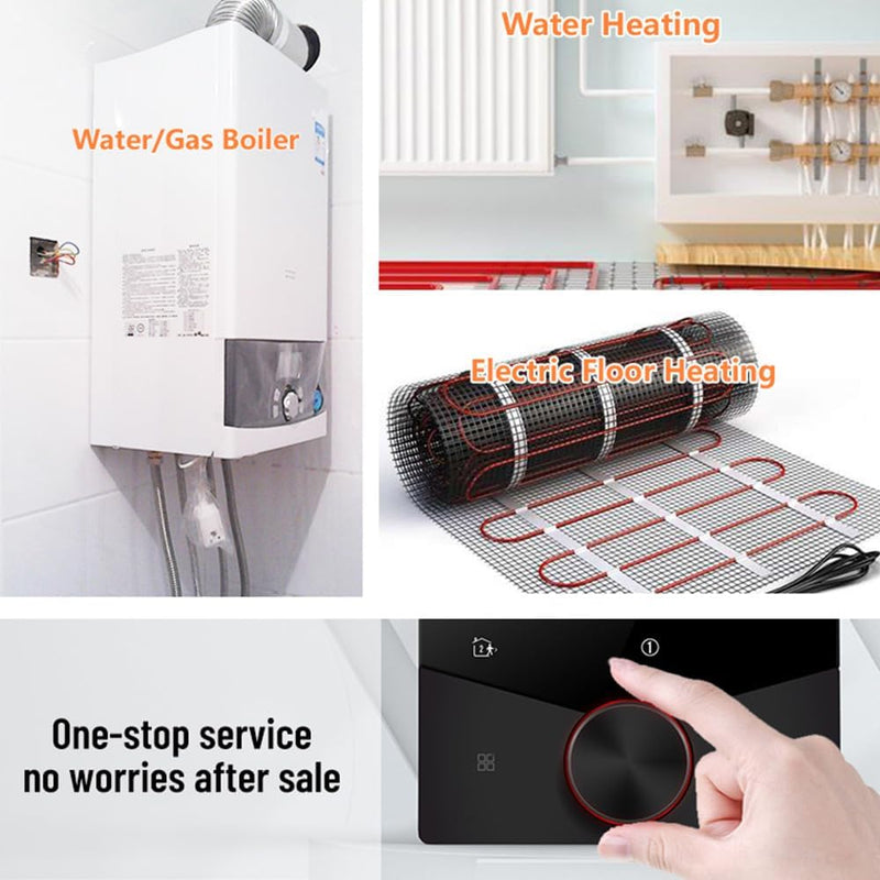 Decdeal WiFi Thermostat für Wasser Fussbodenheizung Und Gas Boiler Steuerung,kompatibel Alexa, Googl