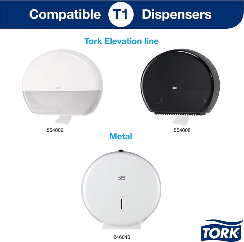 Tork 120160 Jumbo Toilettenpapier in Universal Qualität für das Tork T1 Jumbo Toilettenpapiersystem