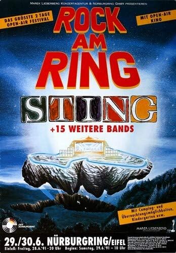 Rock AM Ring & Park - 1991, Rock am Ring 1991 » Konzertplakat/Premium Poster | Live Konzert Veransta