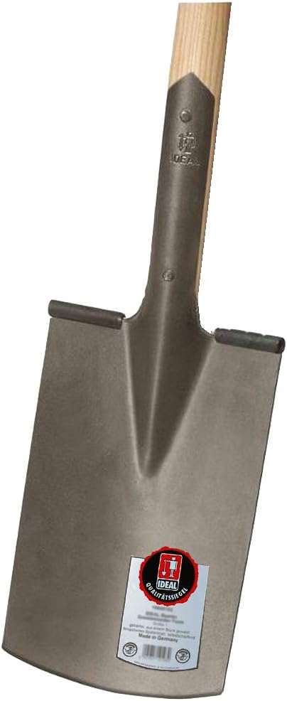 Ideal Spaten "Pionier" Grösse 2 Gärtner Form mit T-Stiel, Silber/Beige, 19.5 x 7 x 115 cm