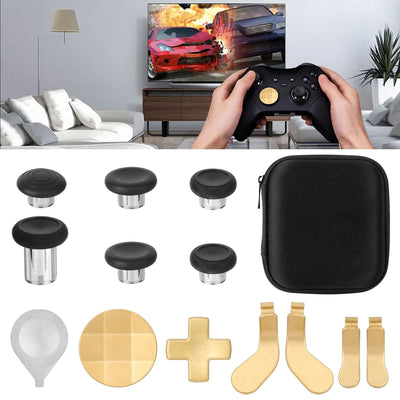 Metall-Thumbsticks für Elite Series 2, EEEKit 13 in 1 D-Pads und Paddles Trigger Buttons Set, Gaming