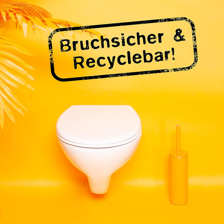 Bold O-Form Toilettendeckel mit Absenkautomatik - Klobdeckel mit Softclose - WC-Sitz - bruchsicher -