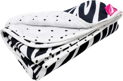 Mother hood Babydecke, 2-lagig, 95x110cm, vorgewaschen von Motherhood (Zebra dunkelblau), 056/168 95