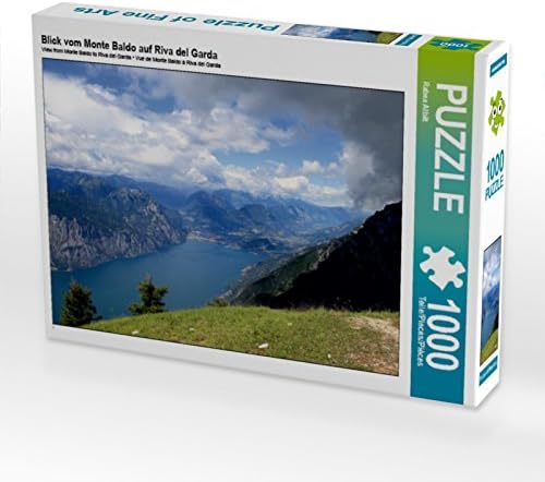 CALVENDO Puzzle Blick vom Monte Baldo auf Riva del Garda 1000 Teile Lege-Grösse 64 x 48 cm Foto-Puzz