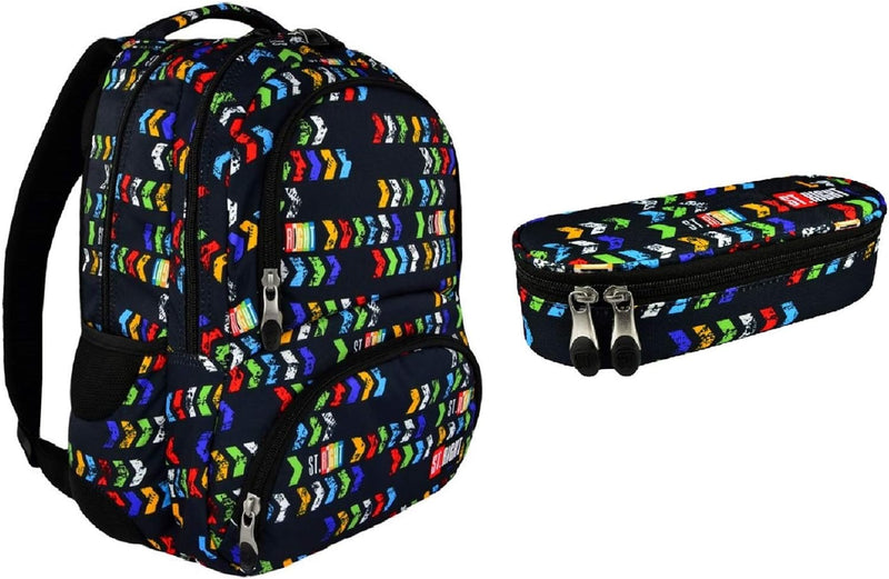 St.Right ArroWS Set Rucksack mit Kühltasche + Federmäppchen für die Grundschule, mittelgross