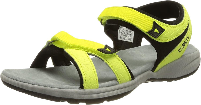 CMP Damen Adib Wmn Hiking Sport Sandal 38 EU Citric Nero, 38 EU Citric Nero