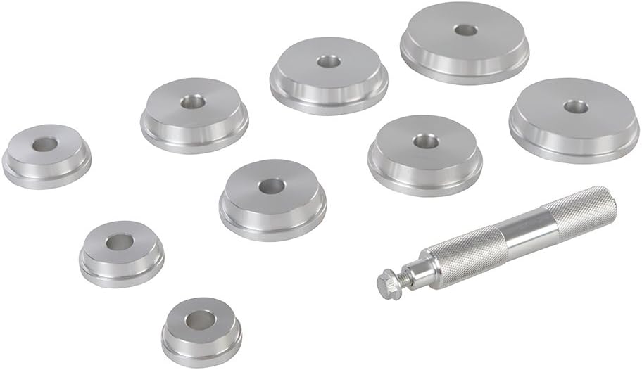 Silverline 486869 Lagertreiber, Silber, 40–81 mm, 10 - Teilig Satz