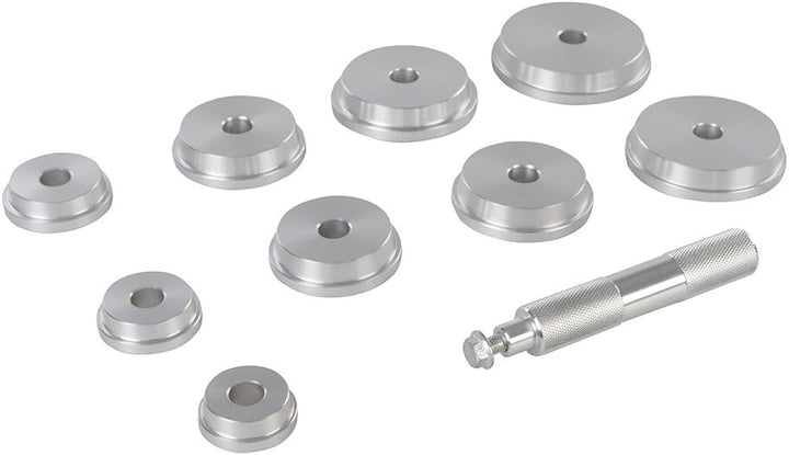 Silverline 486869 Lagertreiber, Silber, 40–81 mm, 10 - Teilig Satz