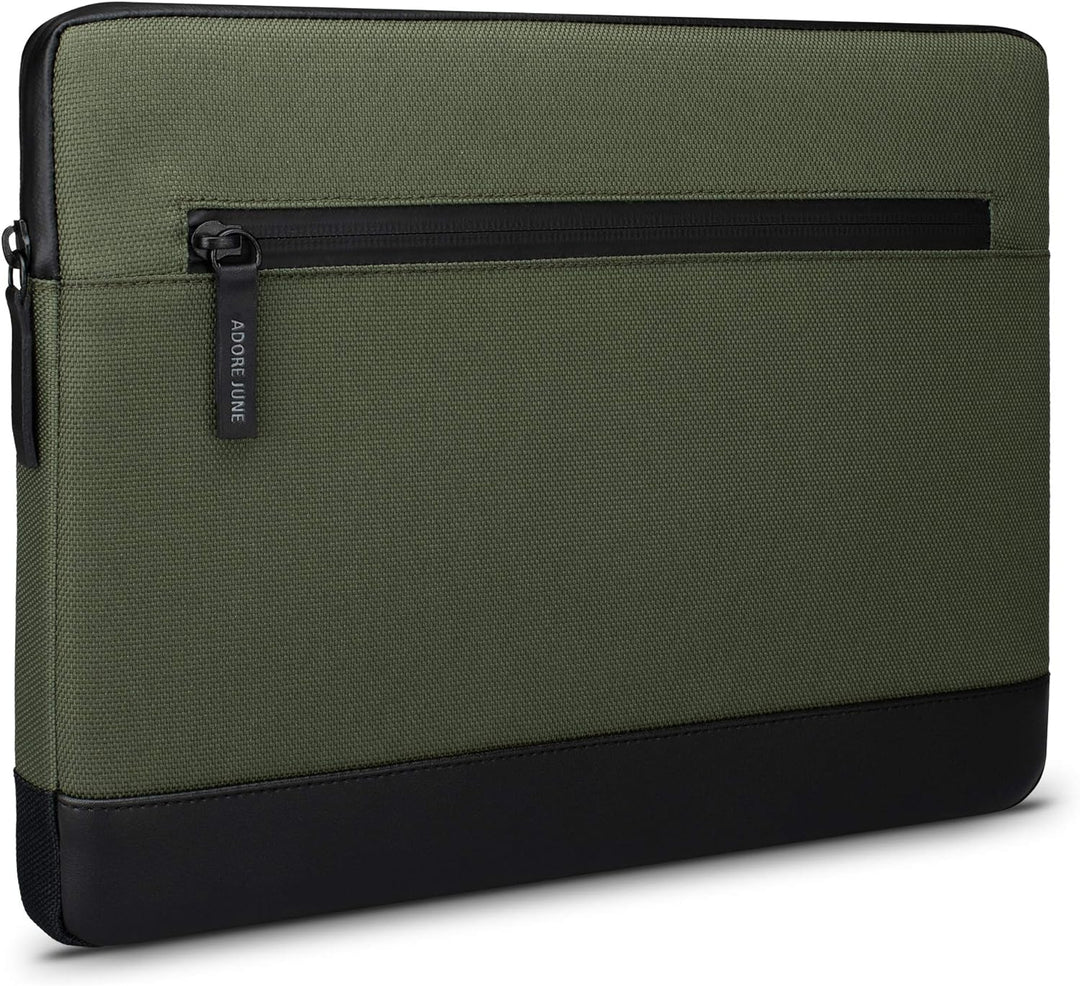 Adore June 16 Zoll Bent Laptop Tasche Oliv Grün kompatibel mit MacBook Pro 16 2023 2021, Nachhaltige