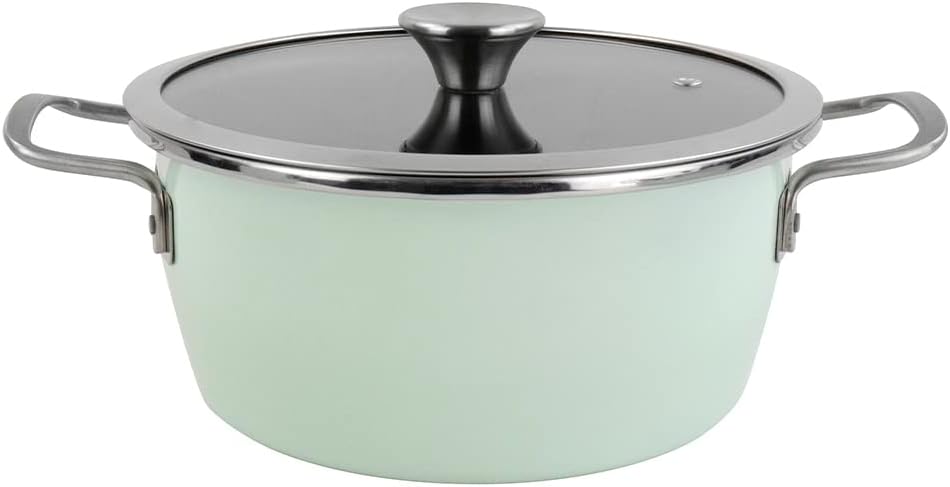 Magefesa Nordic Kochtopf 24 cm mit zweischichtiger Antihaftbeschichtung, verstärkt mit Emaille ausse
