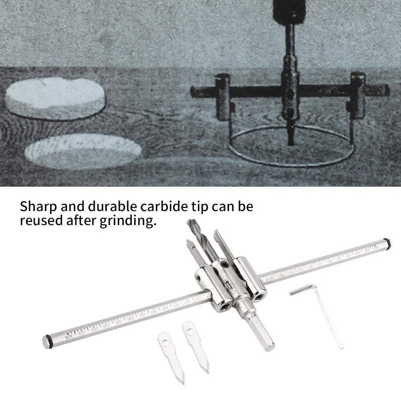 Lochsägenbohrer - 30-300mm Verstellbarer Kreis Lochsägenbohrer Set DIY Werkzeuge für Die Holzbearbei