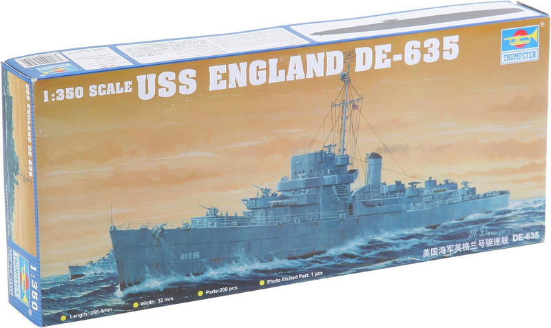 Trumpeter 05305 Modellbausatz USS England DE-635, Mittel