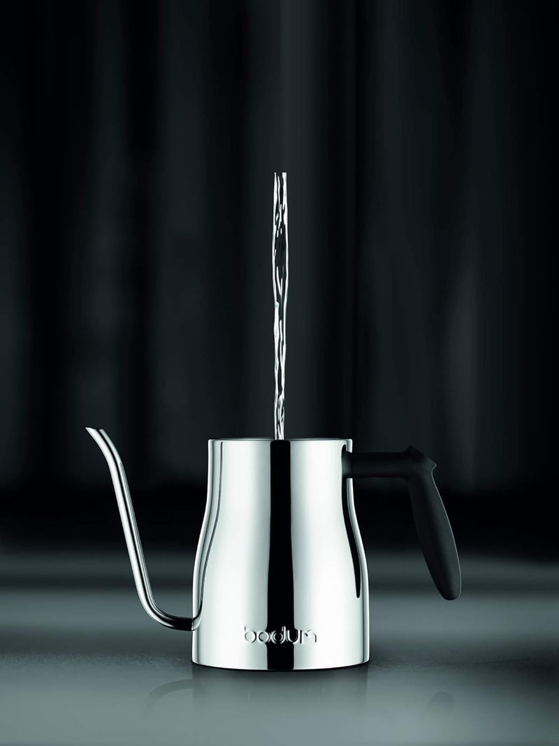 Bodum Bistro Wasserkocher mit Schwanenhals, Chrom, 963 ml 34 Ounce Chrome, 34 Ounce Chrome