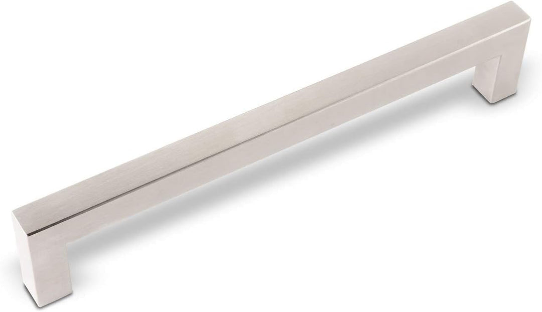 SOTECH 10 Stück Möbelgriffe E3 echt Edelstahl BA 224 mm (Profil 15 x 15 mm) Küchengriffe Relinggriff