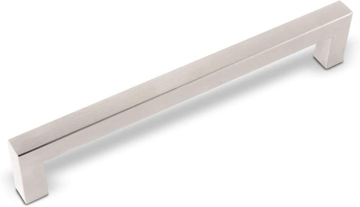 SOTECH 10 Stück Möbelgriffe E3 echt Edelstahl BA 224 mm (Profil 15 x 15 mm) Küchengriffe Relinggriff