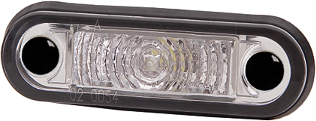 HELLA - Positionsleuchte - LED - 12/24V - Einbau - Lichtscheibenfarbe: glasklar - Kabel: 8000mm - 2P