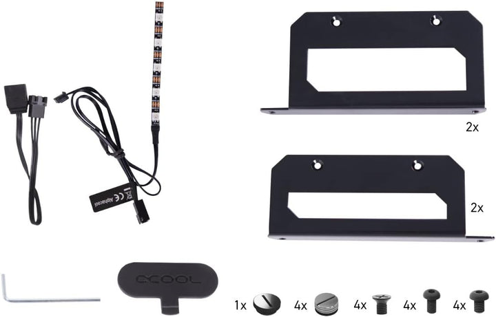 Alphacool Rise Flat Reservoir DDC Ausgleichsbehälter mit Pumpe