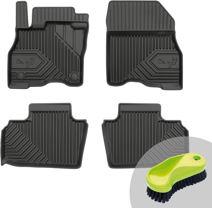 FROGUM No.77 Gummimatten Ganzjahresset von Auto Fussmatten Autofussmatten für Nissan Leaf II ab 2017