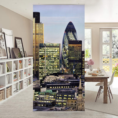 Bilderwelten Raumteiler London City 250x120cm inkl. transparenter Halterung 250x120cm incl. transpar