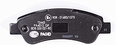 HELLA PAGID 8DB 355 021-901 Bremsbelagsatz - T2443 - Dicke/Stärke: 18.8mm - Bremssystem: Bosch - mit