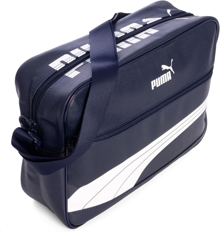 PUMA Unisex – Erwachsene Campus Reporter Retro umhängetasche Einheitsgrösse Navy/White, Einheitsgrös