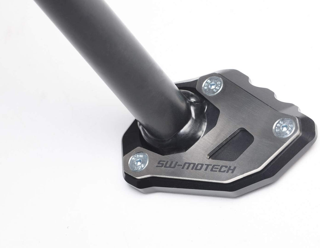 SW-MOTECH Seitenständerfuss-Verbreiterung, Schwarz/Silbern für KTM 1050/1090/1190 Adv,1290 Sadv