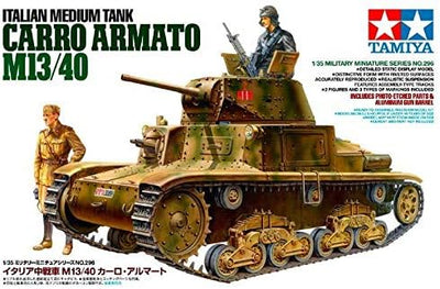 TAMIYA 300035296 300035296-1:35 WWII Italian Medium Panzer Carro Armato M13/40 (2), originalgetreue