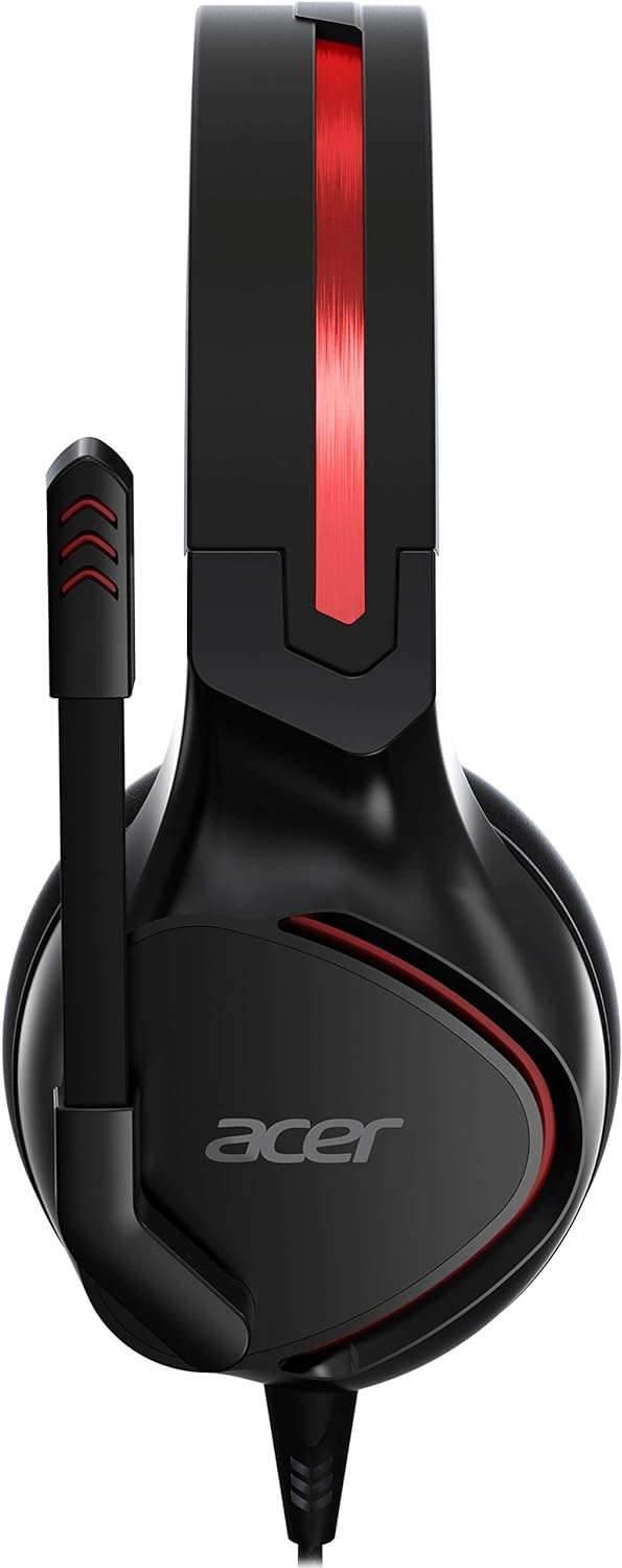 Acer Nitro Gaming Headset (anpassbares Kopfband, omnidirektionales Mikrofon, 100 dB Empfindlichkeit)