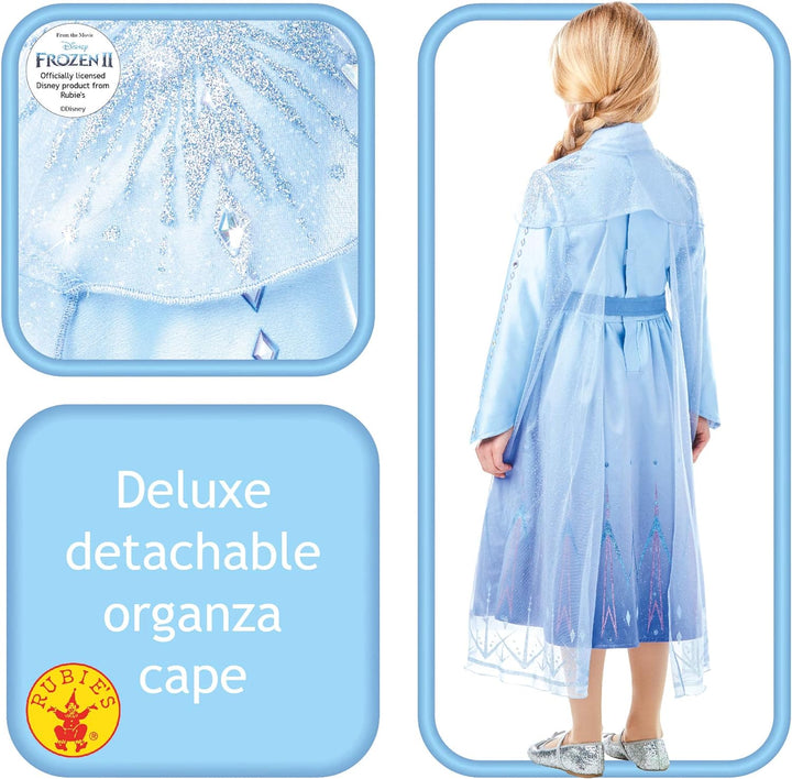 Disney Hochwertiges Kostüm, Reisekostüm von „ELSA“ aus „Die Eiskönigin 2“ M bunt M Mehrfarbig, M Meh