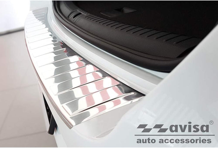 Avisa Edelstahl Heckstossstangenschutz kompatibel mit Seat Leon IV ST Sportstourer 2020- inkl. FR &