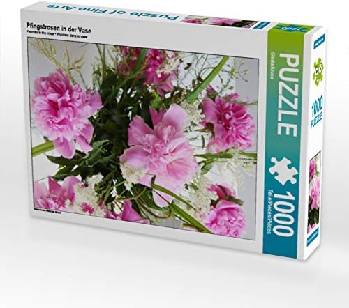 CALVENDO Puzzle Pfingstrosen in der Vase 1000 Teile Lege-Grösse 48 x 64 cm Foto-Puzzle Bild von Gise