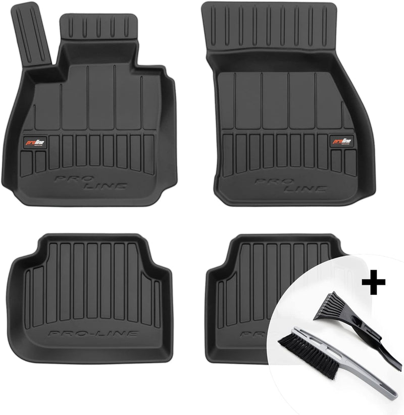 moto-MOLTICO 3D Gummimatten Auto Fussmatten Gummi Automatten 4-teilig Set - passend für Mini Clubman