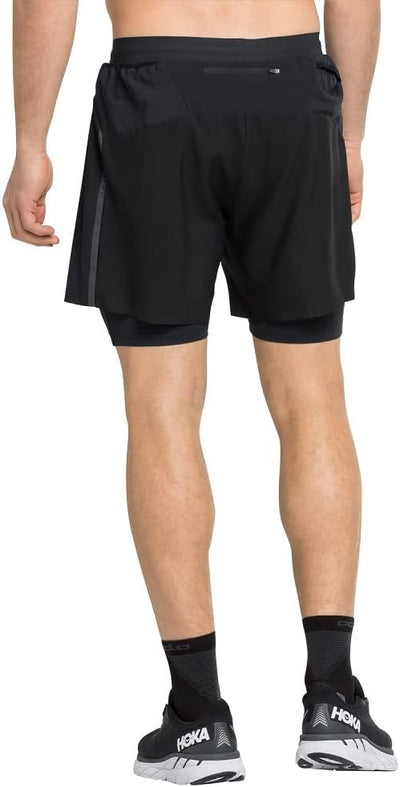 Odlo Herren Laufshorts Axalp Trail 6 Inch_322552 S Schwarz, S Schwarz