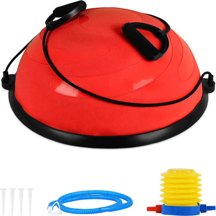 Balance Ball Trainer Premium | Gymnastikball + Expander & Pumpe - beidseitig nutzbar | Balance Train