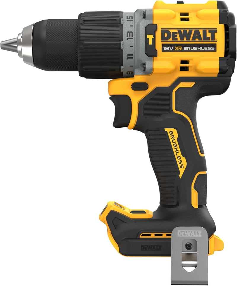 Dewalt 18V Akku-Schlagbohrschrauber DCD805NT (bürstenloser Motor, 2-Gang-Vollmetallgetriebe, mit LED