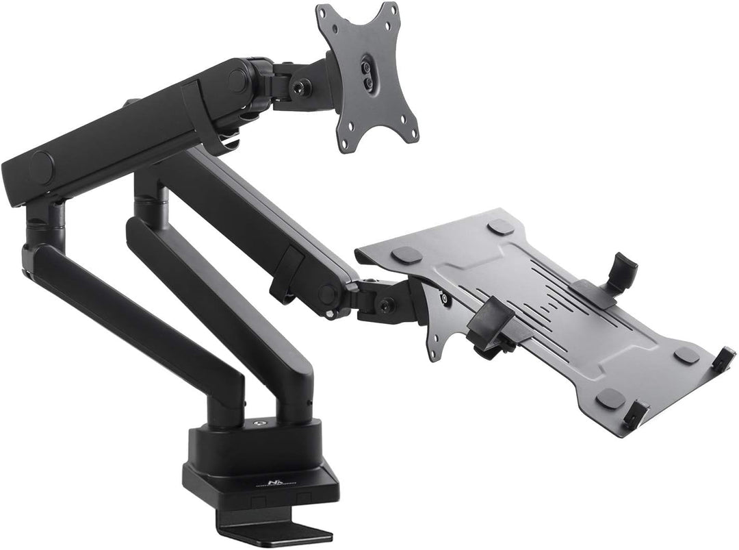 Maclean MC-813 Monitorhalter mit Gasfeder Laptop Halterung Tischhalterung Monitorarm Monitorständer