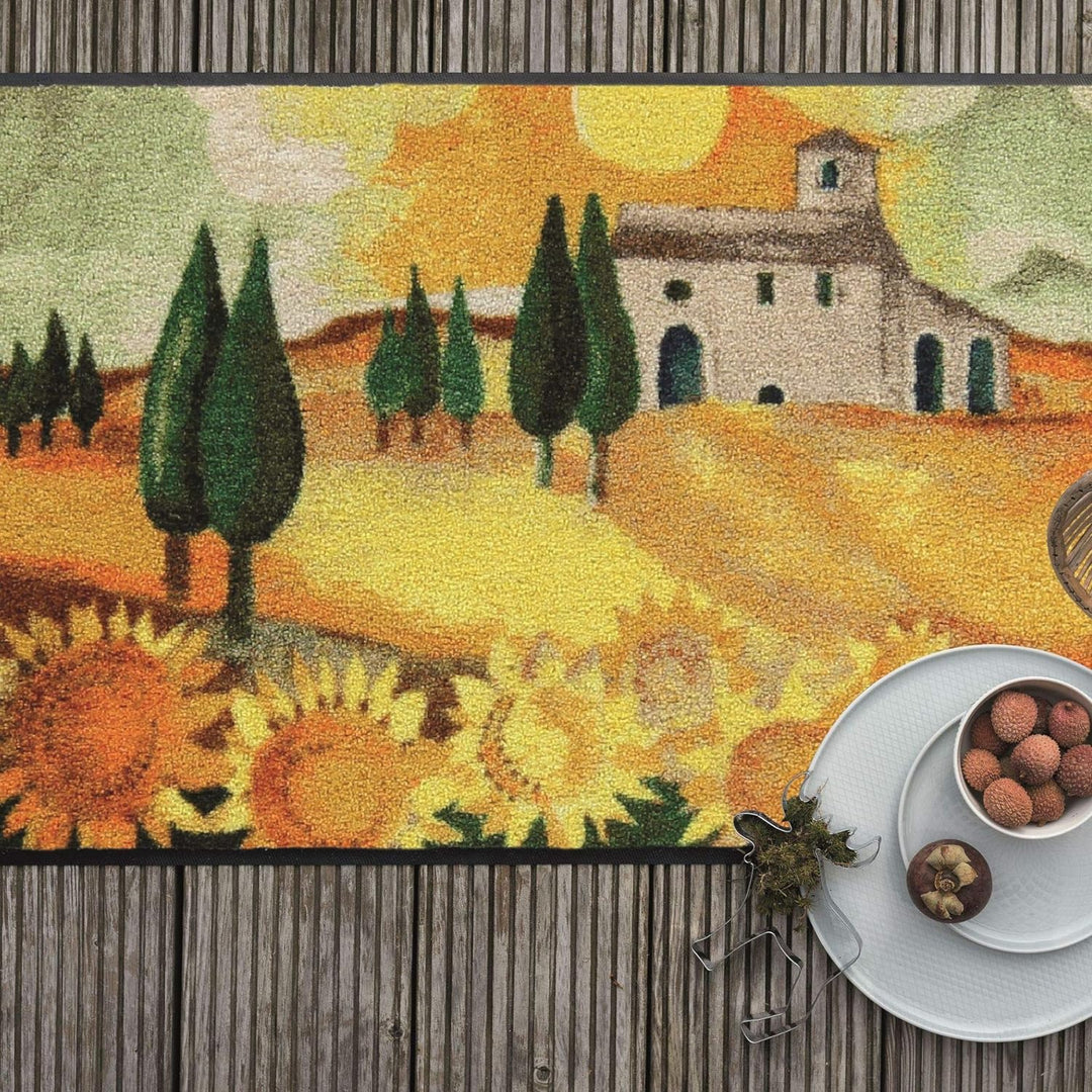 Salonloewe Rosina Wachtmeister Nuovo Girasole Fussmatte waschbar 050 x 075 cm Fussabtreter Schmutzfa