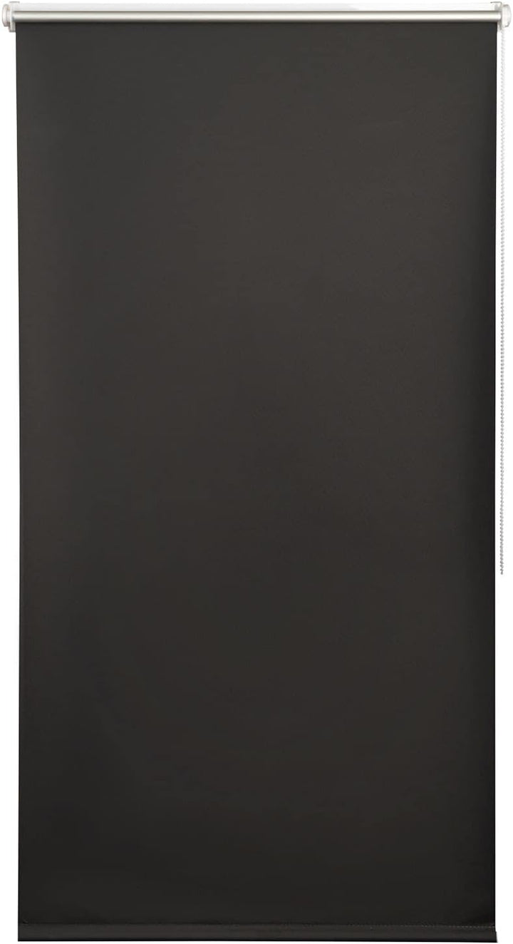 K-home Klemmfix Rollo Verdunklung, Schwarz, 55 x 200 cm (B x L) Schwarz 55 x 200 cm (B x L), Schwarz
