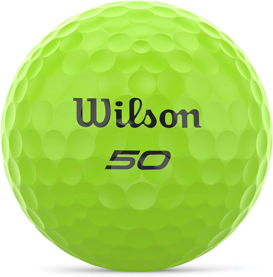 WILSON Fifty Elite Golfbälle, 12 Stück Grün, Grün