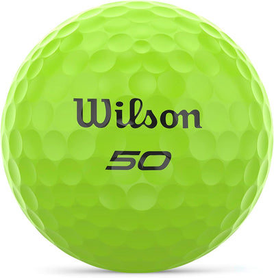 WILSON Fifty Elite Golfbälle, 12 Stück Grün, Grün