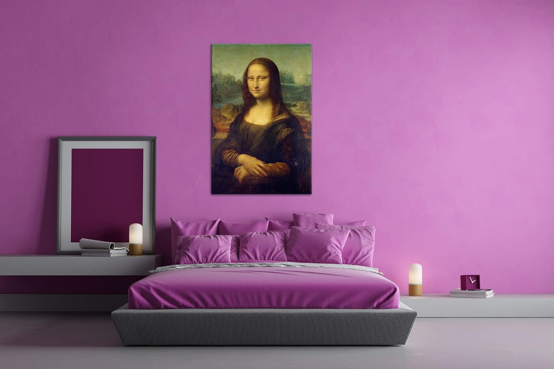 deyoli Die Mona Lisa von Leonardo Da Vinci Format:75x50 cm als Leinwandbild, Motiv fertig gerahmt au