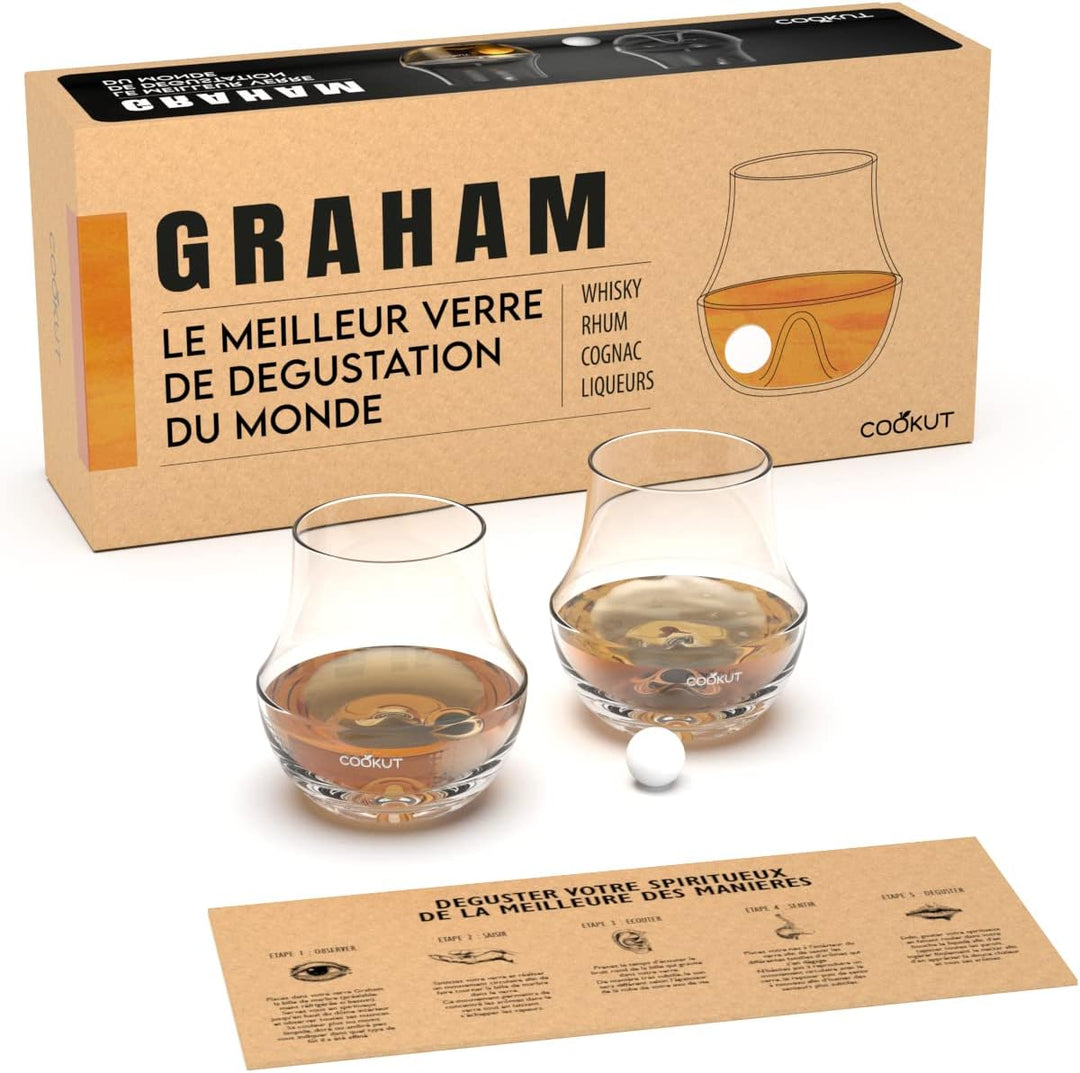 COOKUT - Set mit 2 Spirituosengläsern