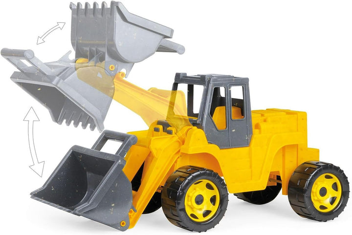 Lena 02218 - Eco GIGA Trucks Aufsitz-Schaufellader, Starke Riesen Radlader Bagger zum Draufsitzen, B